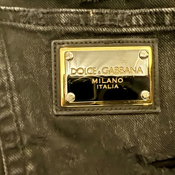 Dolce & Gabanna Distressed Side Zip Jeans - Picture 9 of 9